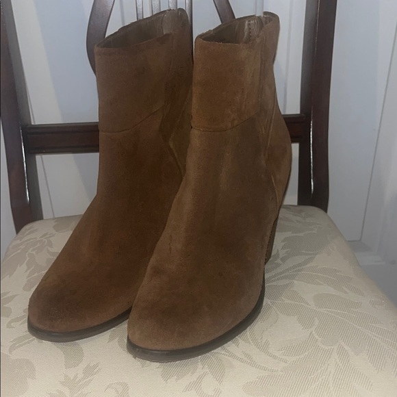 Arturo Chiang Brown Suede Ankle Boots Women’s size 8.5 - Picture 1 of 5